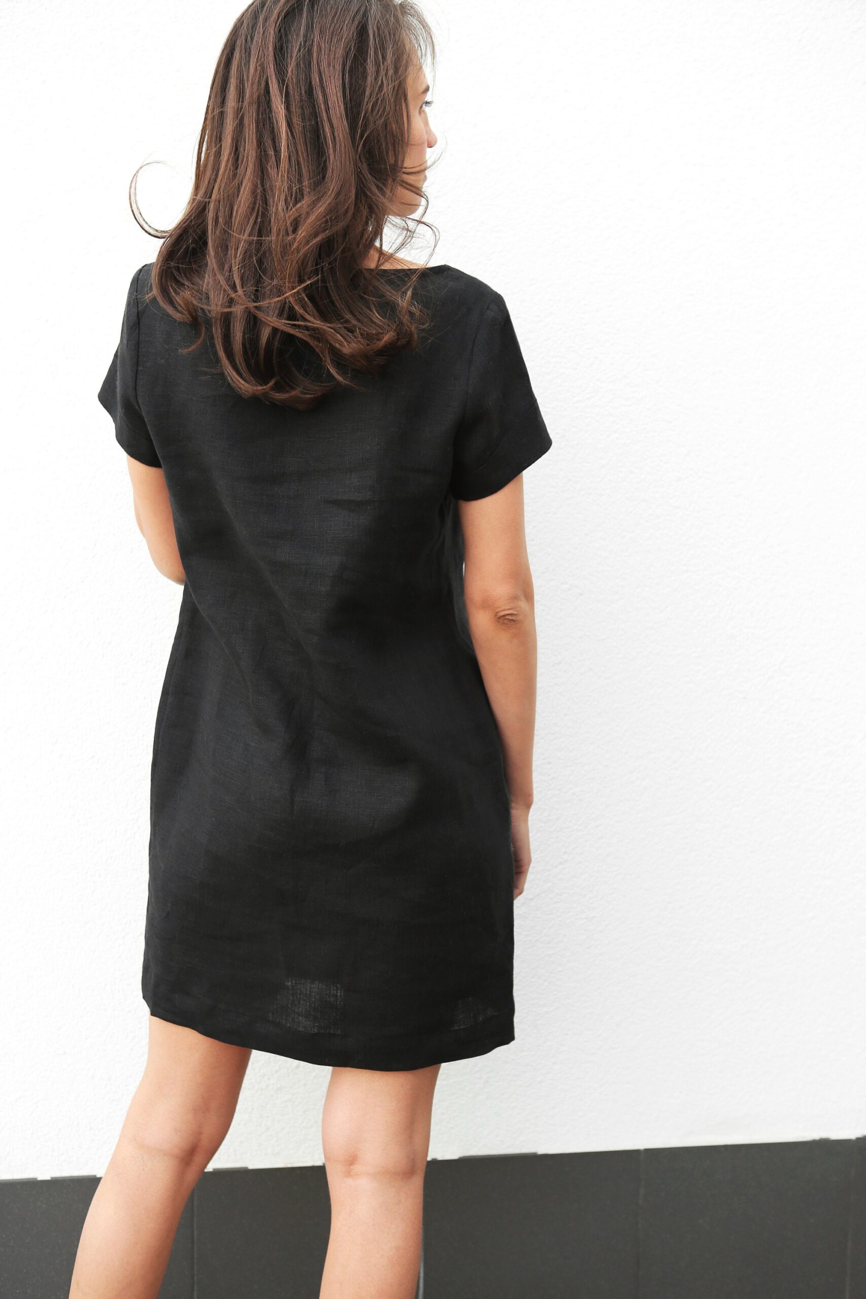 Linen Dress Tunic Style For Women Easy Fit - Image 4