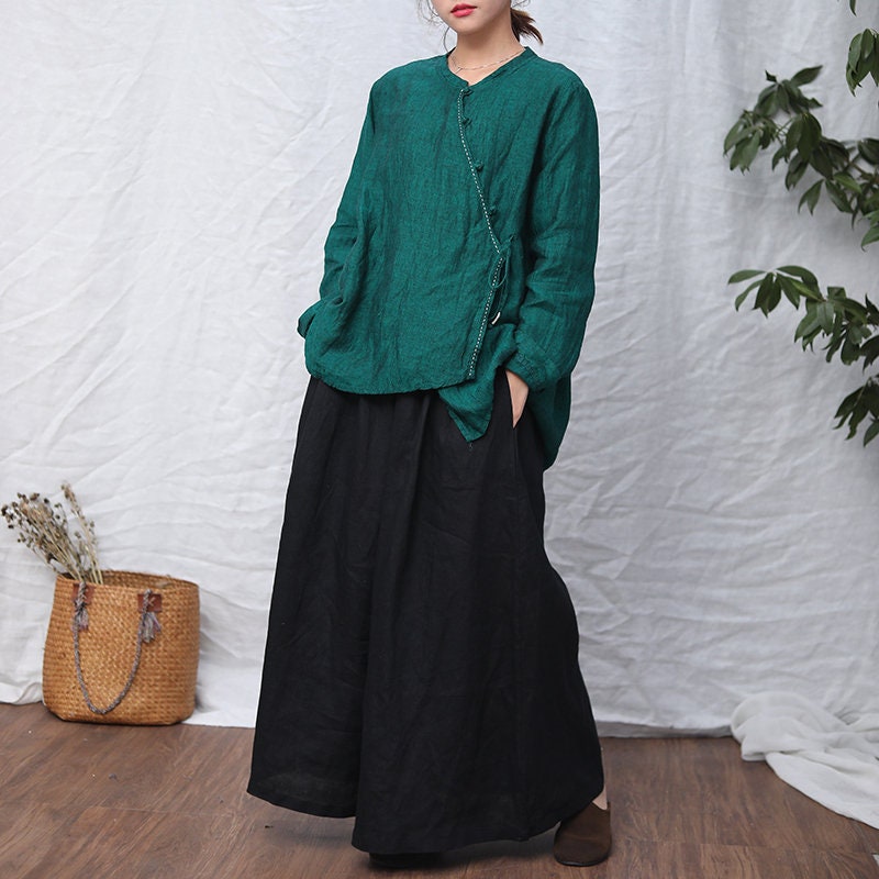 Wholesale 10 Set Random Linen Maxi Dress with Pockets Plus Size Casual Style - Image 8