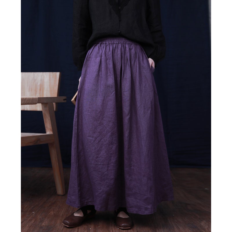 Wholesale 10 Set Random Linen Maxi Dress with Pockets Plus Size Casual Style - Image 4