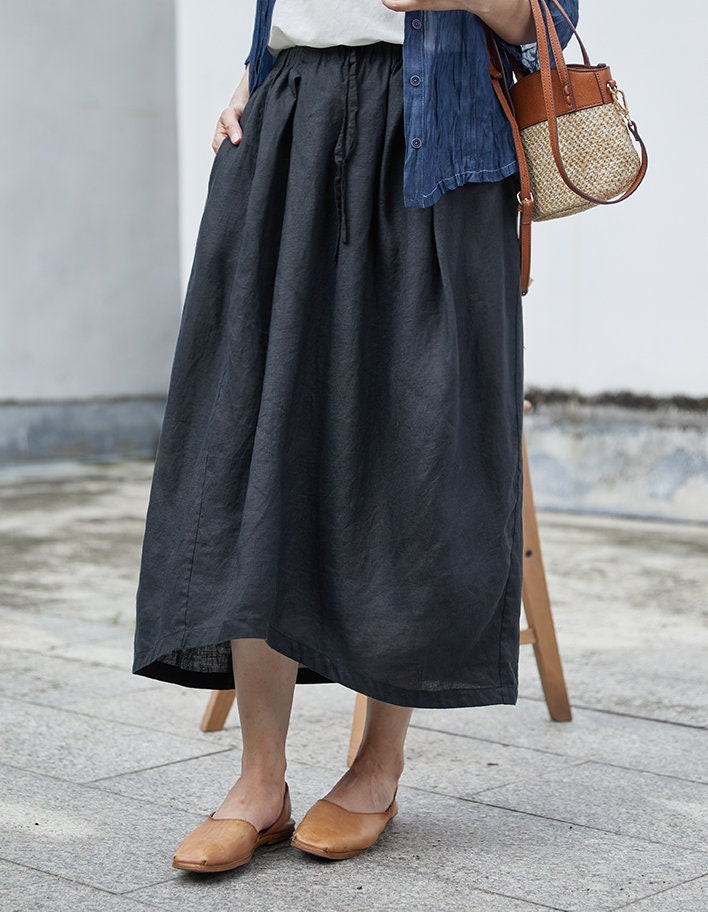 Women Linen Set Pant & Shirt Plus Size Fit Pure N179 - Image 6