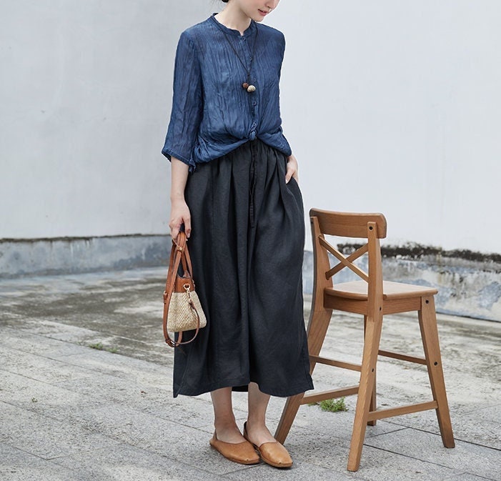 Women Linen Set Pant & Shirt Plus Size Fit Pure N179