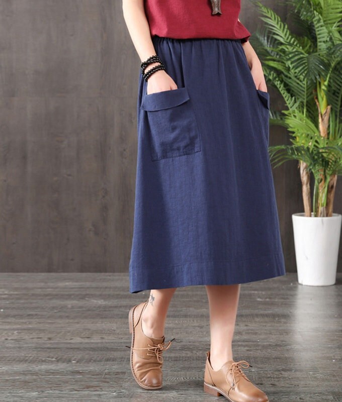 Maxi Length Plus Size Fit Pure Linen For Women Linen N254