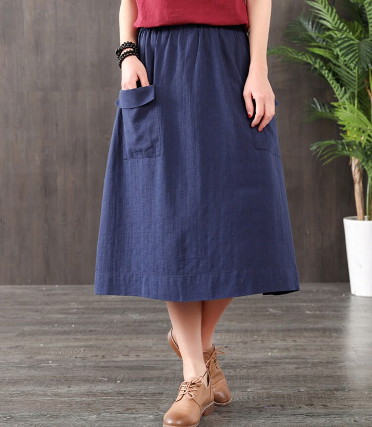Maxi Length Plus Size Fit Pure Linen For Women Linen N254 - Image 3