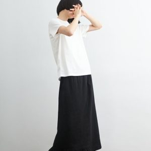 Ruffle Detail Midi Length Maxi Length Fit Pure Linen F389