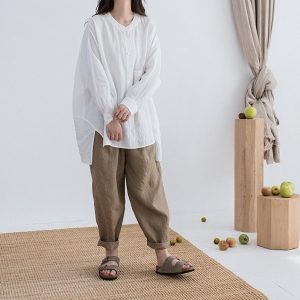 Linen Top Shirt Style Modern Fit F334