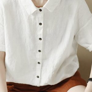 Linen Top Boho Chic Extended Fit F401