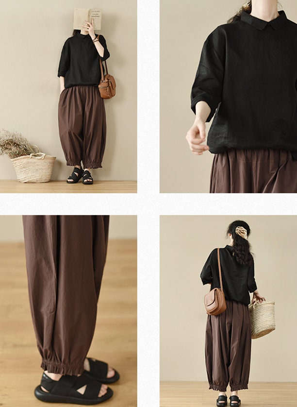 Linen Top Shirt Style Summer Style F244 - Image 7