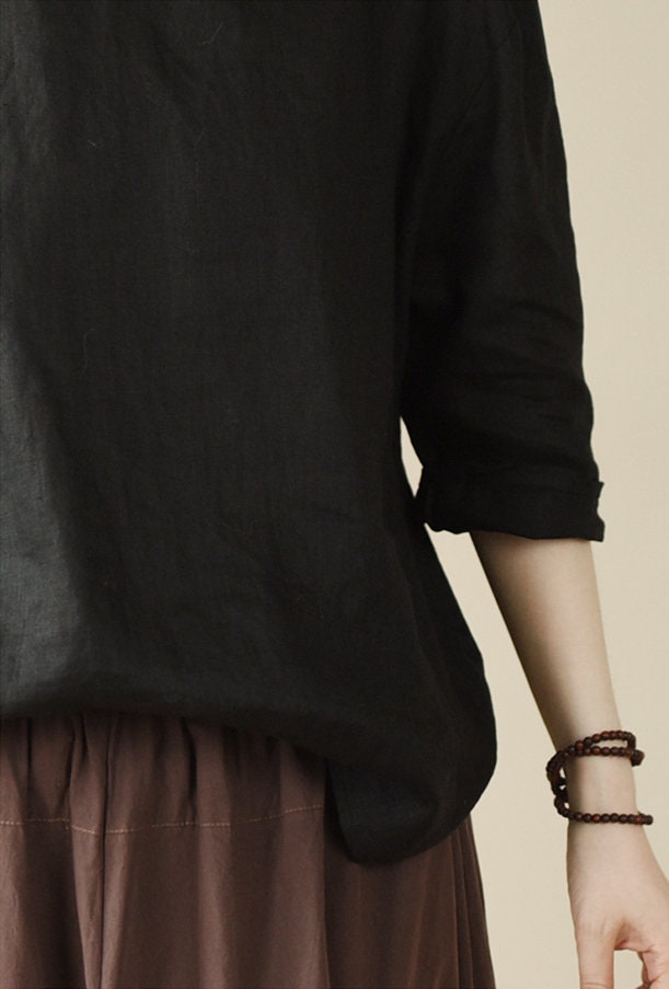 Linen Top Shirt Style Summer Style F244 - Image 3
