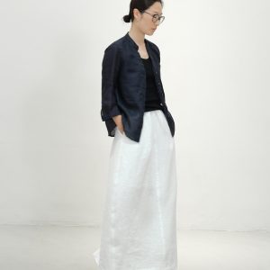 Linen Dress with Pockets Boho Chic Plus Size Maxi F483